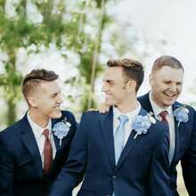 1pc/6pcs Set Hydrangea Flower Lapel Pin For Men, Suitable For Weddings, Grooms And Groomsmen; Ranunculus Flower Boutonniere, Realistic Polyester Wrist Corsage Pin, Perfect For Weddings, Parties, Anniversaries - Boutonniere - View 4