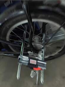 Candado eléctrico para bicicleta (con 3 llaves), candado para motocicleta, candado para bicicleta, candado para triciclo, candado para scooter eléctrico y candado en U para puerta de vidrio, diseñado especialmente para anti-robo y anti-corte hidráulico, de alta - Multicolor - Ver 4