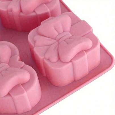 6-Cavity Silicone Cake Mold, Non-Stick Baking Tray, Suitable For Mousse, Chocolate, Candy, Desserts And Various Occasions Such As Christmas, Thanksgiving, Valentine's Day, Father's Day And Mother's Day