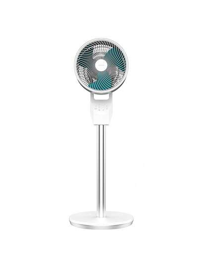 Cecotec Ventilador de Pie EnergySilence 1000 Cyclone Smart: Potente Motor de 60W, Diámetro de 9", 3 Velocidades y Modos Ajustables, Temporizador Programable hasta 7 Horas, Control Táctil y Mando a Distancia, Oscilación Automática e Inclinación Ajustable para Aire Fresco Dirigido Perfectamente