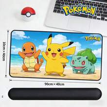 pokemon Gaming Mouse Pad – Non-Slip Beach Scene Desk Mat For Gamers - Multicolor - View 2