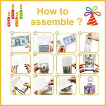 The Birthday Money Box Is Used For Extracting Cash Gifts, The Pink Surprise Money Box Is For Girls, And The Money Roll Box With 50 Transparent Bags Is A Fun And Affectionate Way To Give Birthday Cash Gifts Party Box. - View 5