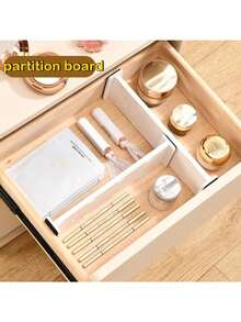 Adjustable Expandable Drawer Dividers | Plastic Storage Organizer Boxes For Home, Closet Underwear Socks Divider, Cutlery Tool Organizer, Easy Installation, Slim Shallow Design - Multicolor - View 3
