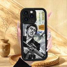 Funda de teléfono móvil con patrón de cara pintada creativa, protección completa gruesa, funda protectora suave de TPU esmerilado a prueba de golpes y caídas, regalo de cumpleaños o festivo para hombres y mujeres para iPhone 16 15 14 13 12 11 XS XR X 7 8,mobile phones, bags, mobile accessories, phone cases, room decoration, accessories, transparent phone cases, summer, phone straps, men's phone cases, black phone cases, pink phone cases, mobile case for men, mobile case for women, mobile phone protection, beach accessories, strawberry treats, phone protection covers. - Estilo (1 pieza) - Ver 3