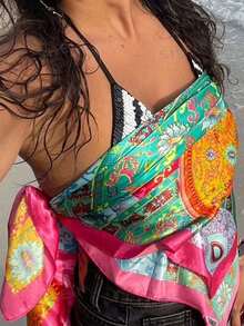 1 chiếc khăn đa năng bốn mùa in họa tiết Paisley dành cho nữ, có thể dùng như khăn bandana, khăn trùm đầu hoặc khăn lụa kiểu Bohemian. Có thể sử dụng hàng ngày như khăn bandana, băng đô hoặc băng đô cài tóc để dễ dàng nâng tầm diện mạo của bạn. - Nhiều màu - Xem 3