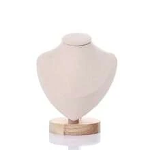 Wooden Human Figure Jewelry Display Stand, Necklace Holder, Jewelry Counter Display Prop, Accessories Display Rack - Multicolor - View 12