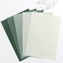 5pcs L-Shaped A4 Folder, A4 Gradient Plastic File Bag, Office Supplies Single Page Document Archive Bag, Thickened Waterproof - A4 - View 8