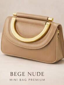 Elegant Premium Women's Handbag – The Touch Of Luxury That Transforms Any Look - Màu Khỏa thân - Xem 3