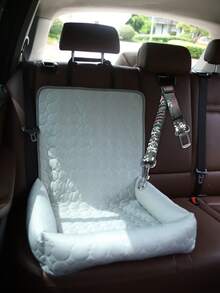 Bộ 2 món đệm ghế ô tô cho thú cưng mùa hè + dây an toàn, giường ngủ ngoài trời cho chó trên xe hơi, thảm làm mát cho thú cưng trên ghế hành khách. - Nhiều màu - Xem 11