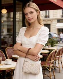 Bolso de hombro tipo hobo con cremallera para mujer de Kate Spade - Albaricoque - Ver 5