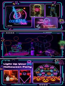 1pc, 9.84ft/3 Meters Bright Neon Rope Light - Holiday Decor Lighting, Bedroom Decor - Battery Powered, Flashing, Electronically Generated Light Source, With Cool Small Devices Included - Color - View 7