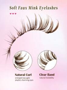 Rikuaild 6 Pairs Brown Color Lashes, Transparent Stem Natural Fluffy Criss-Cross Brown False Eyelashes, Long & Thin, Soft & Natural Looking Fake Lashes, Create Cat Eye Makeup Effect,Faux Mink Lashes, Reusable, Comfortable Wear, Suitable For Daily Makeup, Create Natural Beautiful Lash Extension Makeup - 棕色 - 查看 7