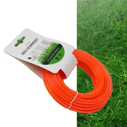 Dây cắt cỏ dài 15 mét, dây nylon chống mài mòn, chuyên dụng cho máy cắt cỏ, dây cắt cỏ đa năng. Phụ kiện máy cắt cỏ phổ thông.