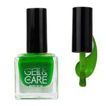 COSMI MILANO Made In Uk 8ml Gel Effect Nail Polish With Moisturizing And Nourishing Treatment For Nails, Professional Salon Glossy Finish, Harmless Formula, Long-Lasting And Quick-Drying Natural Transparent Gel The Colors Of Intense Summer And Travel Holidays. - VERDE FLUO 259 - 查看 4