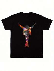 Summer Tops Summer Tops 2026 Classic Michael Jacksons King Of Pop Rip Rap Style T Shirt Black Crew Slogan Bodybuilding Top Boyfriend Style Casual Wear Suitable For AllSeasons Graphic Tee Men Playera De Hombre T-Shirts For Men,Jackson Glove Graphic T-Shirt,Men's And Women's Sports Leisure Tee,Y2k Summer Vacation Clothes, T Shirts For Men's And Women's Graphic Tee Lightweight Breathable 100%Cotton T Shirt - Regular Fit Round Neck Casual Casual Attire - , Casual Shortsleeved Round Neck Summer Tops, Mediumstretch Fabric, Comfortable Fit For All Seasons, Tshirt With Unique Pattern , Relaxed Fit, Free Shipping Summer Clothes Summer Clothes - 黑色 13 - 查看 6