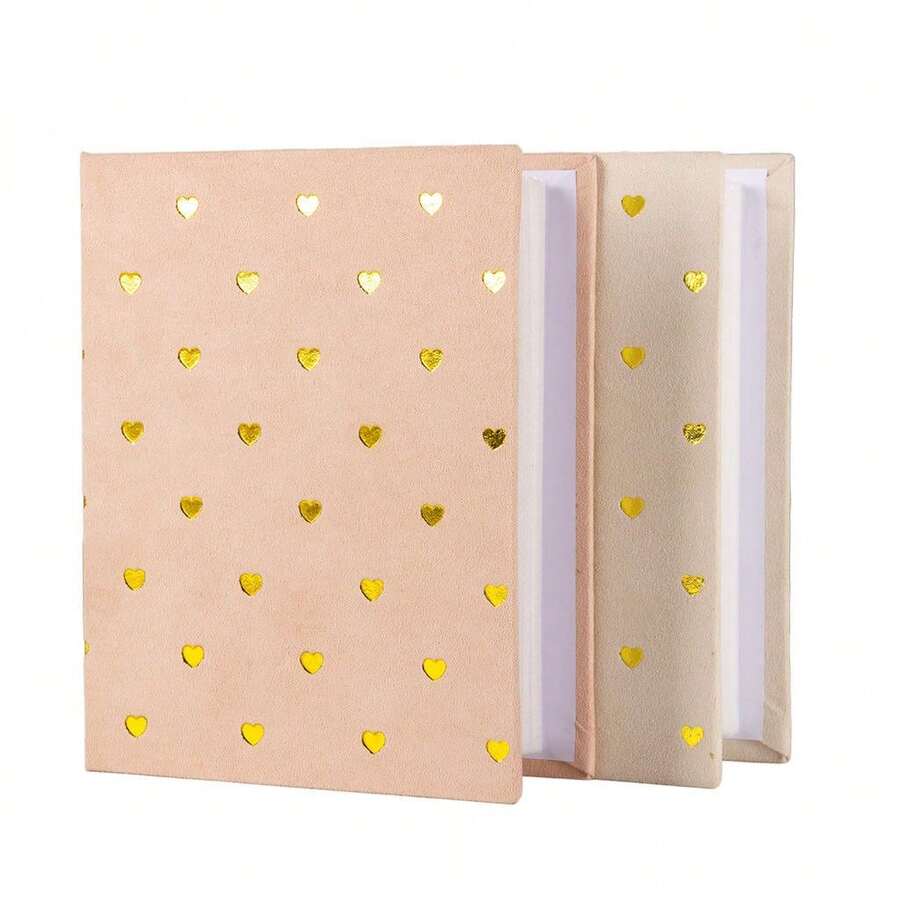 (1 Book Can Hold 100 Photos) Cute Little Heart Series 6-Inch 100-Photo Album 4D, 6-Inch Laminated, 50-Page Inner Pages Children's Photo Album Baby Commemorative Photo Album - Large 6-inch Photo Album - View 1