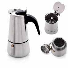 2/4/6/9/12 Cup Capacity Stainless Steel Coffee Pot, 100-470ml Volume, Moka Pot/Espresso Maker, Suitable For Home Kitchen And Camping - Silver - View 11