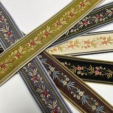 1/5 Yard 4.5cm Floral Jacquard Ribbon Decoration - Clothing, Bags, Backpack Straps, Keychains, Phone Chains, Fabric Handmade Sewing Decor - Garment Accessories And Add-Ons | Vibrant Patterned Ribbon | Suitable For Beginner Sewing - Multicolor a - View 6