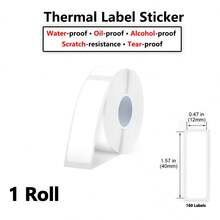 Cuộn băng nhãn thay thế kích thước 12mm x 40mm (0.47" x 1.57"), băng nhãn văn phòng tiêu chuẩn thay thế cho các mẫu máy P15/D30, 160 nhãn mỗi cuộn, nhiều màu sắc để lựa chọn, rất phù hợp cho quà tặng và thiệp chúc mừng ngày lễ. - Xem 20