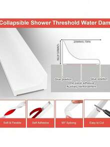 1 pieza Tira autoadhesiva de silicona resistente al agua para el borde del fregadero de la cocina, Tira autoadhesiva resistente al agua para encimeras de baño de 1m/2m, Tira autoadhesiva resistente al agua para uso doméstico - Multicolor - Ver 7