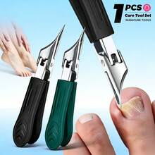 1 pieza Cortaúñas de acero inoxidable de alta resistencia, recortador de precisión con mango suave y antideslizante, hoja afilada con ángulo de 25 grados, diseño anti-salpicaduras, adecuado para uso doméstico, salón de uñas, pedicura - Herramienta esencial para el cuidado de uñas y pies, mango ergonómico, duradero - Multicolor - Ver 2