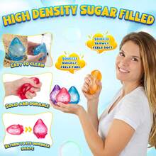 1/2/3Pcs Glitter Gummy  Fidget Squishy Toy ,Malt Sugar Drop, Adult And Kids Cute Sensory Fidget Autism Stress Ball For Anxiety Stress Relief  Toy ADHD Office Mental Health Gifts Prizes Autism Party Favors - 彩色 - 查看 5