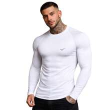 Thermal Base Layer Shirt, UV Protection, Compression Shirt For Cold And Heat, Men's Blouse - FENIX - Blanco. - Ver 5