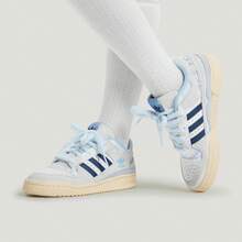 Giày thể thao bóng rổ thường ngày Adidas FORUM LOW CL W - Xanh và trắng - Xem 6