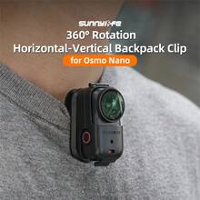 Clip para mochila Osmo Nano, de plástico, perfecto para deportes al aire libre, ciclismo, viajes de vacaciones y fotografía en el campus, montaje vertical-horizontal | Protección de la cámara | Diseño plegable | Instalación conveniente | Instalación rápida | Regalo ideal para usuarios de Nano - Ver 2