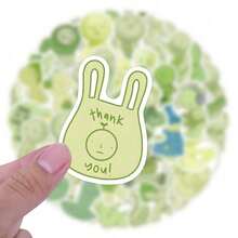 55PCS Smiski Stickers Aesthetic Vinyl Stickers Decals Scrapbook, Journaling, Laptop, Bumper, Skateboard, Water Bottles, Computer, Phone Back To School - A - 查看 2