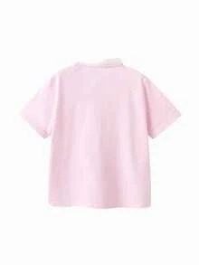 Balabala Áo Polo cho bé gái tuổi teen, chất liệu mềm mại, thoáng khí, kiểu dáng thanh lịch, năng động, thích hợp cho mùa hè 2026. - hồng - Xem 2