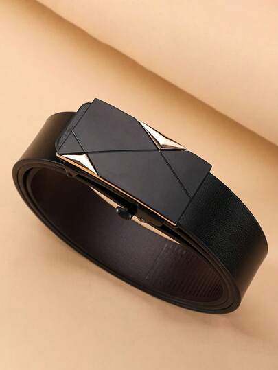 男士商务自动扣皮带，休闲牛仔裤腰带，时尚派对腰带，日常穿搭装饰，精美礼品腰带