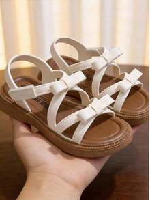 Mid-Child Summer Indoor Casual Vacation Daily Commute Versatile Kids Beach Sandals - White - View 4