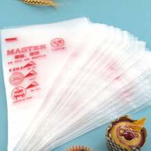 50pcs/100pcs Transparent Piping Bags, Thicker Icing Piping Bags For Cupcake Decorating, Baking Cake Decorating Tools (Random Style) Back To School - Xem 1