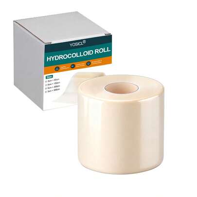 Hydrocolloid Roll For Wound Care - Cut-To-Size, Extra Large Hydrocolloid Patch Bandages With Self-Adhesive, Ultra Absorbent, Flexible & Waterproof