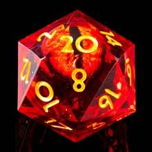 1pc Rotating D20 Eyeball Polyhedral Dice, Transparent Resin Handmade Dice For Role-Playing Games, Board Games, MTG, Pathfinder, RPG, Party Gifts And Decorations - Multicolor - View 16