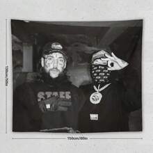 Flag $Uicideboys Music Album Poster Tapestry For Bedroom, Living Room & Dorm Decor - 彩色 - 查看 5