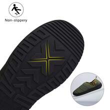 Festooning Mens Slippers Indoor/Outdoor Comfy House Shoes Slip On Memory Foam Slippers - Verde - Ver 3