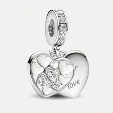 1 Mặt dây chuyền hạt hình trái tim vô cực bằng bạc Sterling thời trang, thích hợp để làm vòng tay, trang sức DIY cho nữ. - Bộ 1 - Xem 14