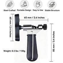 Set de 3 piezas de herramientas de reparación de bicicleta, incluye llave de brazo de biela de 13/14/15/16mm, cortador de cadena - Herramientas para reparar bicicletas - Ver 9