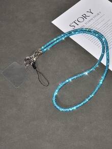 Luxury Crystal Lanyard Long Strap, Bling Bling Crossbody Phone Charm Chain, Fashionable Handbag Shoulder Strap, High-End - Multicolor - View 54