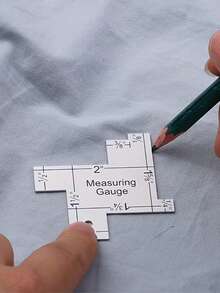 1 st. linjal i aluminiumlegering - perfekt val för hantverk av tygskärning och projekt - linjal - Visa 3