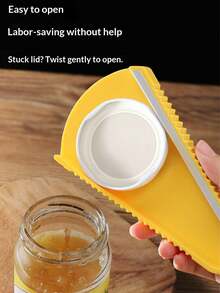 1pc Multi-Function Can Opener, Non-Slip Effortless Lid Clamp, Bottle Cap Opener, Kitchen Small Tool - Multicolor - View 8