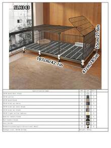 Jaula grande encriptada para conejos de uso doméstico, con caja de arena y limpieza automática de excrementos, adecuada para conejos, cobayas y otras mascotas - Multicolor - Ver 19
