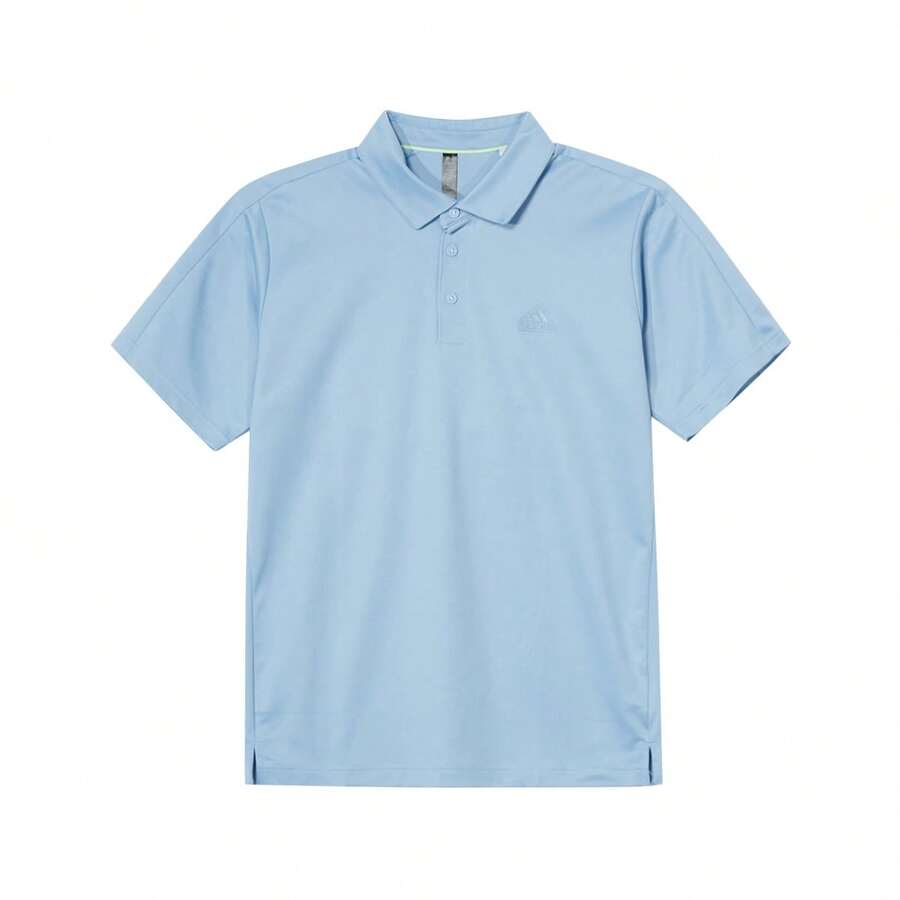Adidas 男士休闲轻便透气短袖POLO衫，运动休闲 JD5219 - 天藍色 - 查看 1