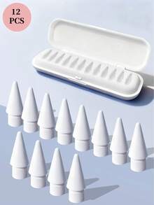 适用于 Apple Pencil Pro 的替换笔尖，升级版笔尖兼容 Apple 第二代第一代 USB-C 接口，以及蜡笔式数位笔，针状笔尖带笔盒，专业铅笔套装，送给母亲、家人、朋友的礼物，生日、节日笔配件 13669659222 - 彩色 - 查看 19