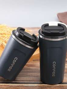 1 cốc cà phê di động bằng thép không gỉ 380ml, có thể tái sử dụng, giữ nhiệt chân không, bình nước nóng/lạnh chống rò rỉ dùng cho văn phòng. - Nhiều màu - Xem 2