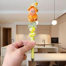 1 chiếc bút bi hạt xoay hình ngôi sao hoạt hình, bút bi hạt thủ công DIY công nghiệp nặng, đồ dùng văn phòng phẩm, thích hợp cho trường học, phần thưởng trong lớp học, quà tặng ngày lễ và bút quà tặng chất lượng cao. - Nhiều màu - Xem 10