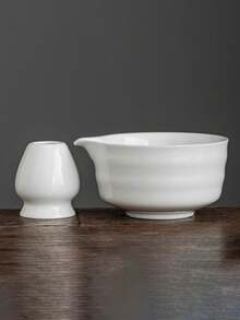 Bộ 2 tô sứ pha trà Matcha 500ml, giá đỡ đánh trà Matcha, dụng cụ pha chế trà Matcha, đồ uống và tráng miệng, quà tặng cho bạn bè, gia đình, thầy cô, đồng nghiệp. - Nhiều màu - Xem 2