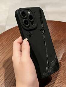 动漫风时尚黑色打孔手机壳，防滑防震轻薄喷漆边手机壳，兼容 17/17 Pro/17 Pro Max、14、14 Pro、14 Pro Max、13、13 Pro、13 Pro Max、11、11 Pro Max、12、12 Pro、12 Pro Max、15、15 Pro、15 Pro Max、16、16 Pro、16 Pro Max 以及 Galaxy S23、S24、S25、A56、A36、A26 [国际版，非国内版] - 彩色 - 查看 5